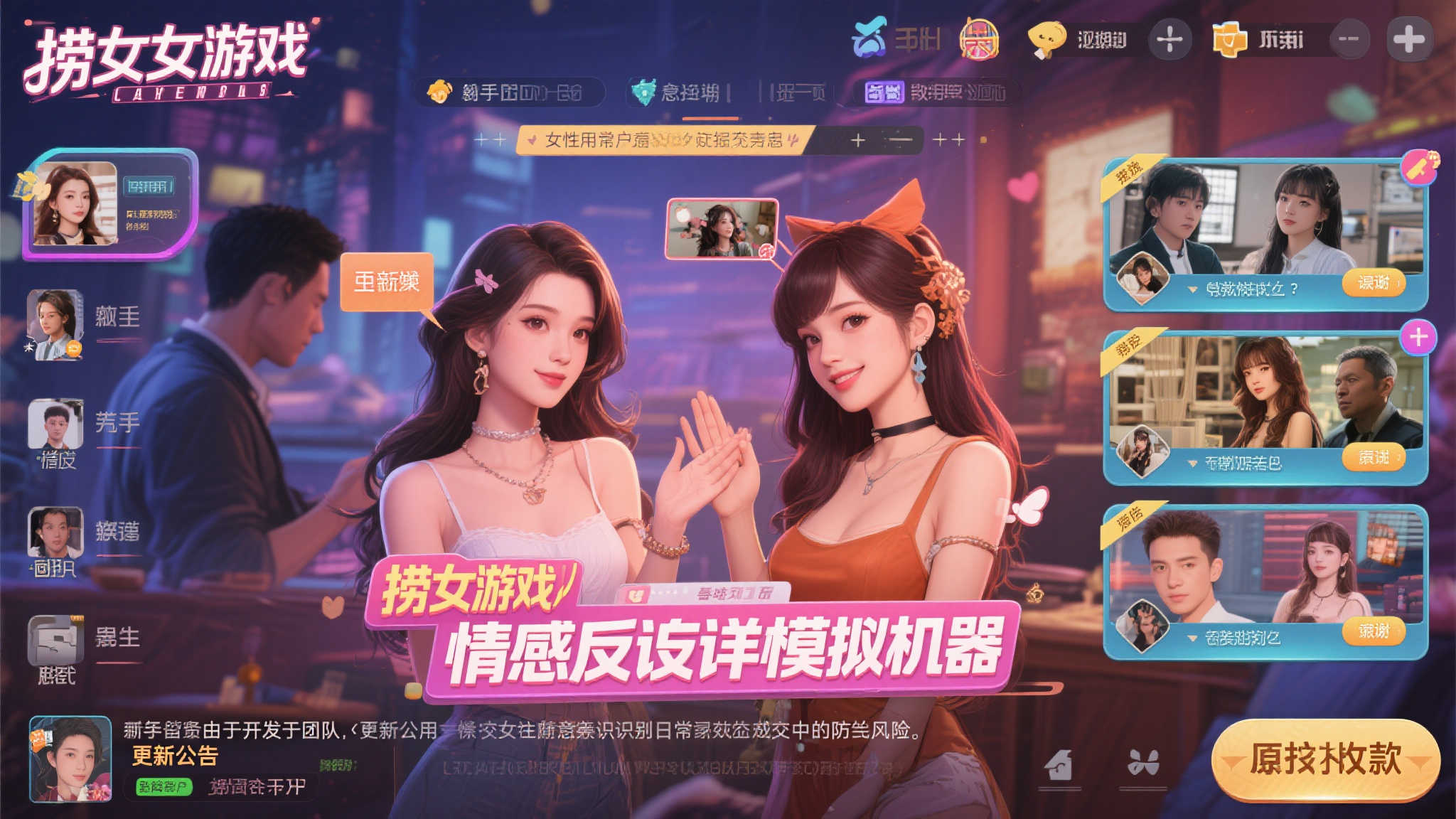 感谢女性玩家引发争议,《捞女游戏/情感反诈模拟器》遭遇差评风波,你的看法? 感谢女性玩家引发争议,《捞女游戏/情感反诈模拟器》遭遇差评风波,你的看法?